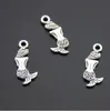 500 teile/los Vintage Tibetischen Silber Meerjungfrau Charms Anhänger 9x20mm Charms für Schmuck Machen DIY Armband Halskette