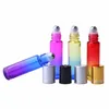 Exquisite 10 ml glass roll bottle with gradient gradient roller bottle with stainless steel ball for essential oils SZ440