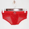 Con transparente masculino sexy roupas de pesca masculina de nylon malha shorts machos calcinha lingerie cuecas cuecas gays