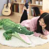Animals 105cm Stuffed Animal Real Life Alligator Plush Toy Simulation Crocodile Dolls Kawaii Ceative Pillow for Children Xmas Gifts 41inch