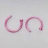 Fake Nose Rings Titanium Steel Nose Hoop Ring Earring Studs Fashion Jewelry 8 Color Beauty Jewelry HHA989