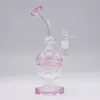 Thick Glass Smoking Pipe Recycler Oil Dab Rigs Fab Egg Glass Bong Oil Rig Shisha Hookah Water Glass Pipe Clear Smoking Pipes