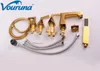 Vouruna Luxe Gouden 5-holes Badkraan Romeinse Tub Filler Douche Mixer Tap