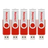 Red 5PCS/LOT 1G 2G 4G 8G 16G 32G 64G Rotating USB Flash Drives Flash Pen Drive High Speed Memory Stick Storage for Computer Laptop Macbook