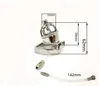Cintura di castità maschile in acciaio inossidabile con catetere uretrale in silicone Dispositivo per gabbia per cazzi Dispositivo per gabbia ad arco Anello base Giocattoli del sesso Prodotti 16D
