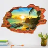 DIY 3D Creatieve Persoonlijkheid Landschap Valse Windows Woondecoratie Verwijderbare Muurstickers Waterdichte Wallpapers Muurschildering