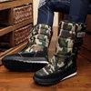 Homens botas de inverno de neve impermeável Shoes Com Plush Quente Mens neve Botas Primavera calçado confortável Casual Adulto