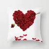 Happy Valentijnsdag kussensloop liefde make-up brief print kussensloop paar thuisbank gooien kussensloop 45 * 45cm