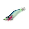 99 pz/lotto Gamberetti In Legno Luminoso 7.8g 8.2 centimetri Calamari gancio richiamo di Pesca Notte Calamari jig Catturare Pesce Affrontare