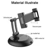 Supports de bureau réglables en alliage d'aluminium solide pour supports de tablettes Smartphones