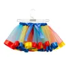 2-11 years Girls tutus rainbow color baby girl tutu skirts kids lovely bubble skirt babies cake layer dress 19 colors offer choose