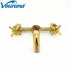 VOURUNA Golden wall mount 3-hole bathroom faucet حوض صنبور الماء البارد الساخن