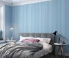 Wholesale- Plain dark gray vertical striped wallpaper waterproof PVC solid color wallpaper Engineering clothing papel de parede para quarto