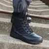 男性砂漠戦術的なミリタリーブーツメンズワーク安全靴陸上ブートZapatos Ankleレースアップコンバットブーツサイズ46