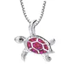 2022 Newest Necklace China Factory Directly Sell Christmas Holiday Fashion Alloy Opal Pendant Necklaces For Woman Turtle Necklace
