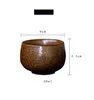 Um de cinco linhas copo de chá estilo chinês grossa cerâmica de chá de amostra do copo forno conjunto mestre chá meditação