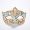 Halv ansikte Påsk Halloween Ball Mask Målad Princess Masks Party Performance Props Mask Mode Masks Målad Princess Mask