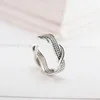 100% Real 925 Sterling Silver Midi Rings for Women Vintage Geometric Open Adjustable Ring Fine Party Jewelry YMR402351w