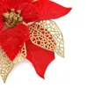 Weihnachtsdekorationen 12 Stück DIY Zuhause Hochzeitsdekoration Blumenkopf Glitzerkranz Künstliche Blumen für gefälschte Blumen1