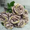 Faux Rose Flower Branch Simulation Blue Enchanress Róże Do Wedding Home Dekoracyjne Sztuczne kwiaty