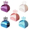 Hollow Out Wedding Candy Box Crown Laser Cut Hollow Chocolate Candy Boxes Baby Shower Wedding Favors