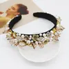 Gioielli Baroque Fascia Braccio Donne Wedding Bride Gioielli Crystal Hairband Diamond Strass Signore Elegante Accessori per capelli Accessori per capelli Copricapo