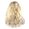 Braziliaanse lichaamsgolf menselijk haar 613 blonde pruiken vooraf geplukt 360 kanten frontaal met babyhaar 150 dichtheid natuurlijke haarlijn1218409