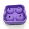 4/6 Hole Silicone Ice Cube Ball Mold Drinking Wine Tray Brick Round Maker Mold Sphere Mould Party Bar Whiskey Ice Hockey Maker DBC BH3768