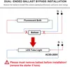 8フィートLEDチューブ電池シングルピンFA8 LEDチューブ45ワットデュアルエンドパワーバラストバイパス4800Lumens 6000Kコールドホワイトフロストカバー（25パック）
