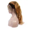 Indian Virgin Hair 13X4 Lace Front Wig Body Wave 100% Human Hair Wigs Hair Products 1B/30 Two Tones Color