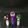 Bulle de point de couleur champignon Accessoires de bangs en verre en gros, Pipe à eau pour fumer, Livraison gratuite