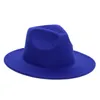 أزياء جديدة فيدورا قبعة الرجال الرجال تقليد صوف الشتاء شعرت القبعات القبعات الرجال الأسود أعلى موسيقى الجاز قبعة فيدوراس شابو