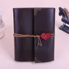 2020 Vintage DIY Leather Photo Album Love Tie Rope Creative Cover Folding Frame with Airplane Box