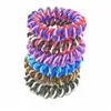 5 5cm Spiral Hair Ties No Crease Elastic Ponytail Holders Phone Cord Traceless Hair Ring for Women Thick Hair343O