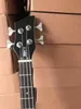 Custom 4 cordes noir Hofner Shorty Travel Bass Guitar Protable Protable Mini Guitare de basse électrique avec sac en coton Sac Maple Col Black 4623786