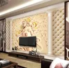 3D behang Europese luxe relief 3D stereo romeinse kolom woonkamer slaapkamer achtergrond wanddecoratie muurschildering behang