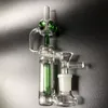 Mini Recycler Glass Water Bong Glass Bongs Water Pipes Bubbler Pipes Water Bongs Percolator Glass Crafts 14mm Joint Hosahs