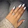 Vecalon Shine Promise Ring 925 Sterling Silver Engagement Ring Diamond Weddingband Rings for Women Jewelry Fast Ship7580519