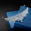 Bruids Tiara's met Steentjes Bruiloft Sieraden Meisjes Headpieces Verjaardag Partij Prestaties Pageant Crystal Tiaras Bruiloft Accessoires BW-DA007