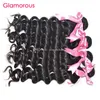 Glamorös hår Bästa kvalitet 100% Virgin Peruvian Mongolian Malaysian Brazilian Human Hair 8-34Inch Natural Wave 4 buntar Mänskliga hårvävningar