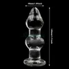 Large Pyrex Glass Anal Beads Big Ball Crystal Dildo Butt Plug Artificial Dick AU065