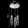 3 hoofden moderne korte elegante 15 w led kristal kroonluchters plaat drum licht gratis verzending kroonluchter verlichting gratis verzending