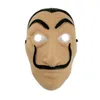 Cosplay Party Mask La Casa De Papel Face Mask Salvador Dali Costume Movie Mask Realistic Halloween XMAS Supplies Two size