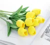 PU Tulipas Flores artificiais toque real artificiales para decora mini-Tulip para Home Decoração do casamento Flores GB1031