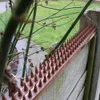 Pest Control Repelling Birds Thorns avvisar katter ormar och andra verktyg 49 cm 19in repeller anti-klättrande anti-stöld artefakt pp plastbrun för staket taket