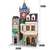 Zhegao Stree View Series Moc Brickstive Old Town Pub Byggstenar QL0924 4030PCS Creator Bricks Barn Utbildning Julklappar Födelsedagsleksaker för barn