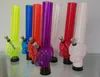 Mini Round Skull en plastique acrylique matériel pipe à fumer Shisha narguilés Cigarette Tabac conduites d'eau bongs 7 couleurs 2 Styles1084579