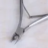 Pinza per cuticole per unghie Pinza per rimozione cuticole 1 pz Acciaio inossidabile Doppio lato Dito Pelle morta Spingi per unghie Spingipelle per manicure5915714