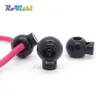 50pcslot Cord Lock Round Ball Toggle Stopper Plastic For Bag BackpackClothing Black9486063