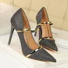 Glitter Hakken Bruiloft Schoenen Pumps Dames Schoenen Fetish Hoge Hakken Escarpins Sexy Hauts Talons Zapatos Fiesta Mujer Elegante Schoenen Vrouw